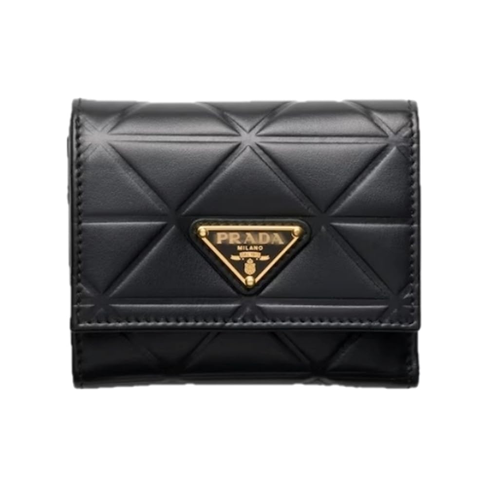 【極美品】プラダ 三つ折り財布 コンパクト財布 サフィアーノレザー 小銭入れ 黒 Amazon | [プラク] 財布(三つ折り財布) コンパクト財布